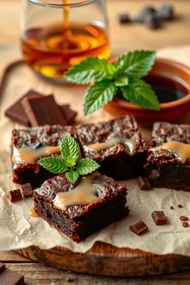 decadent bourbon maple dessert