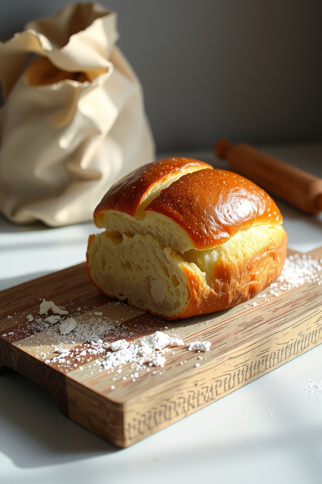 decadent buttery brioche loaf