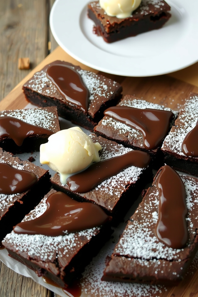 decadent chewy cocoa brownies