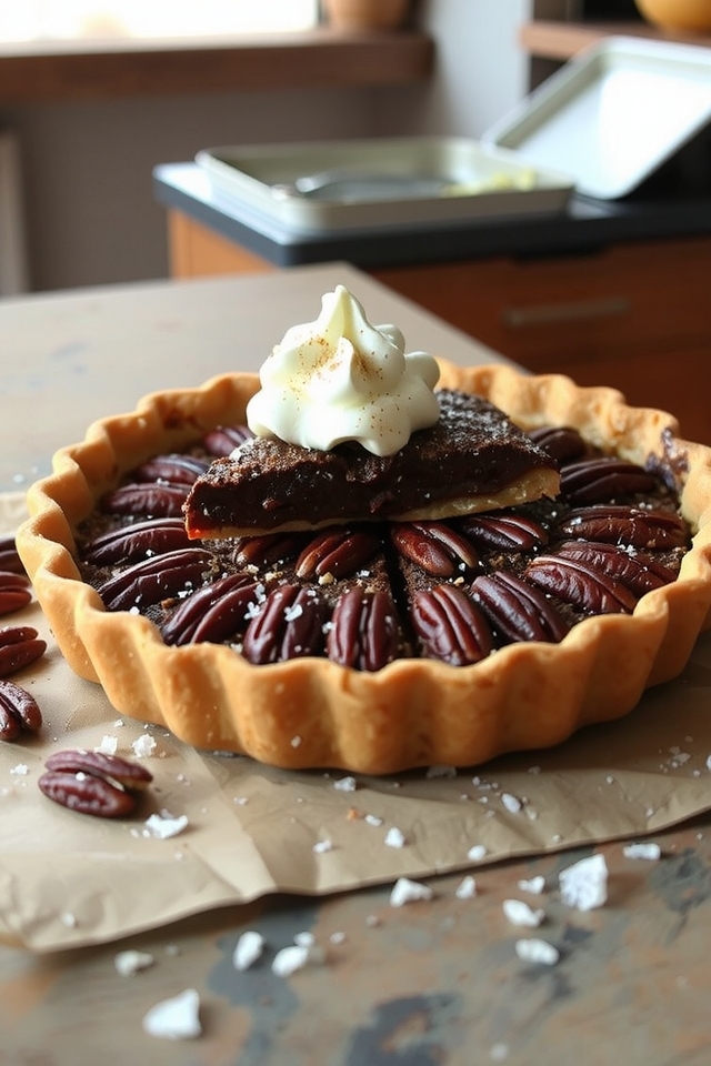 decadent chocolate bourbon pecan