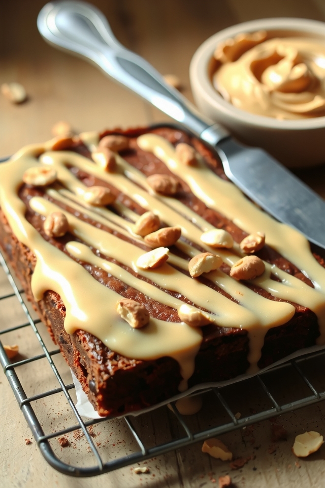 decadent peanut butter brownies