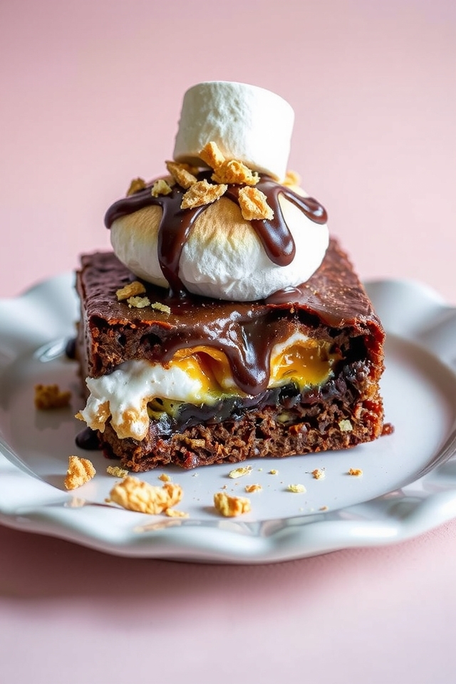 decadent s mores brownie dessert