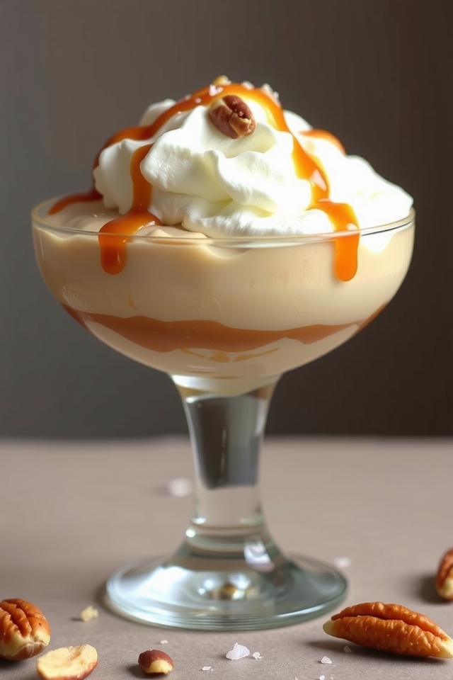 decadent salted caramel mousse