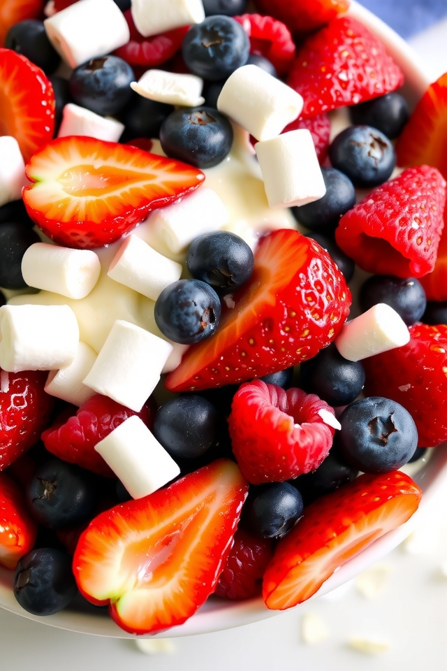 delicious berry fruit salad