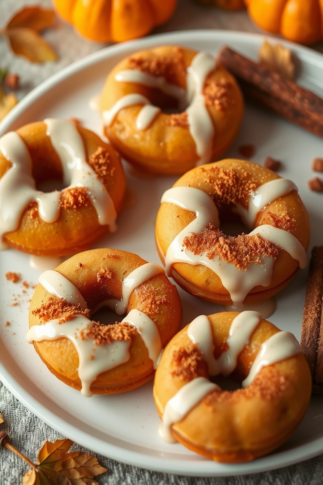 delightful autumn pumpkin donuts