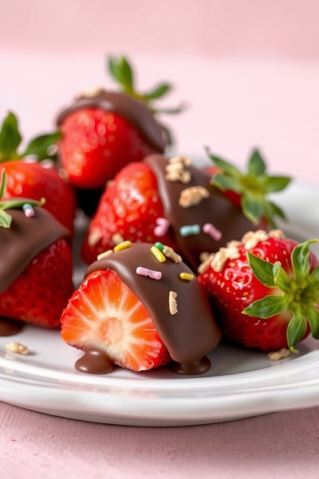 delightful chocolate covered strawberries
