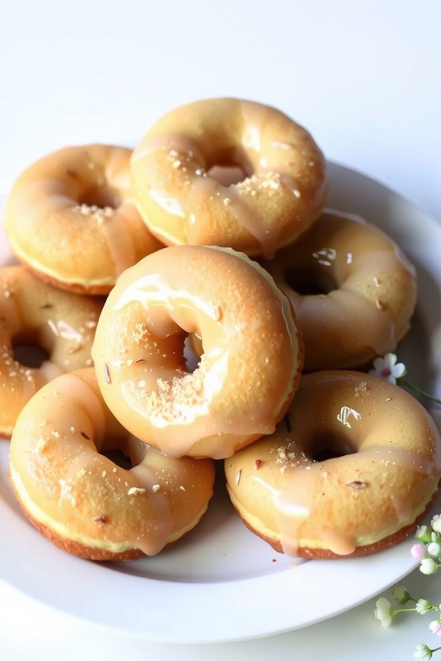 delightful fluffy vanilla donuts