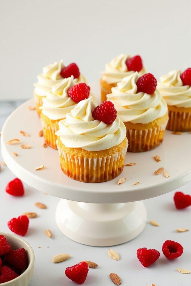 delightful raspberry almond cupcakes