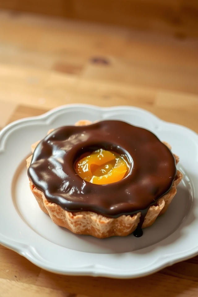 elegant chocolate apricot dessert