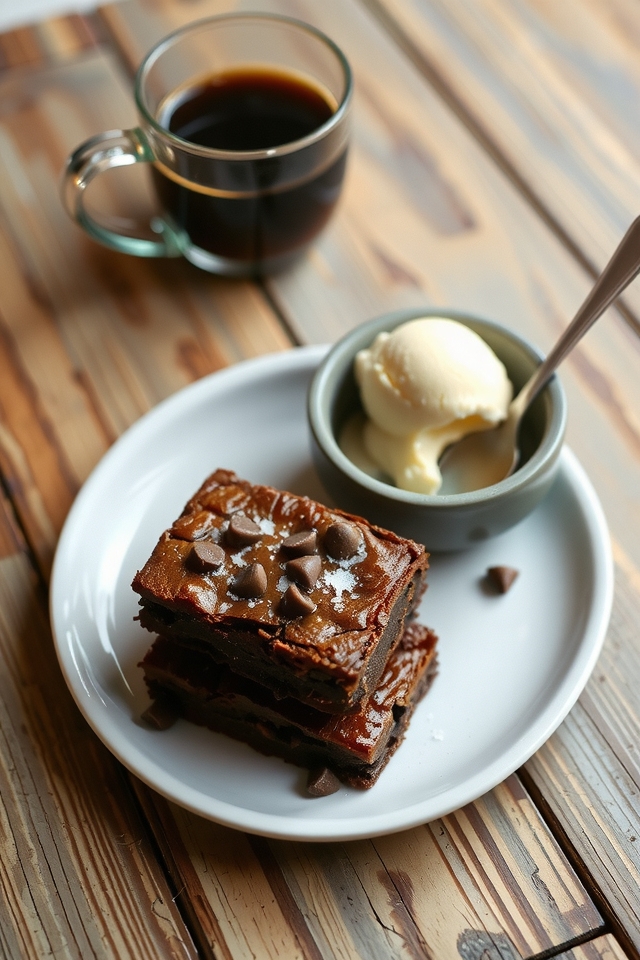 espresso infused chocolate brownies