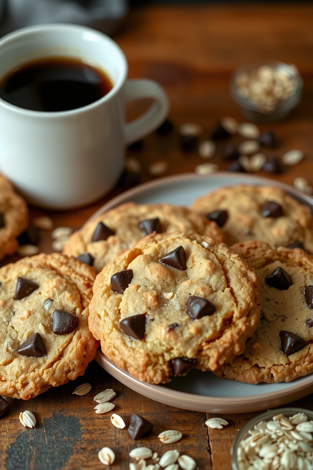 espresso infused oatmeal cookies