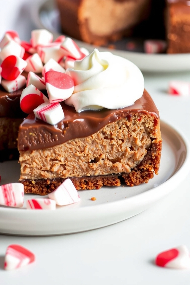festive chocolate cheesecake delight