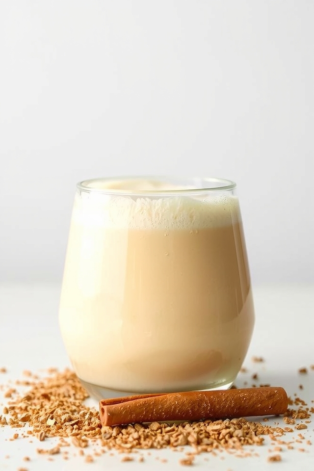 festive eggnog champagne cocktail