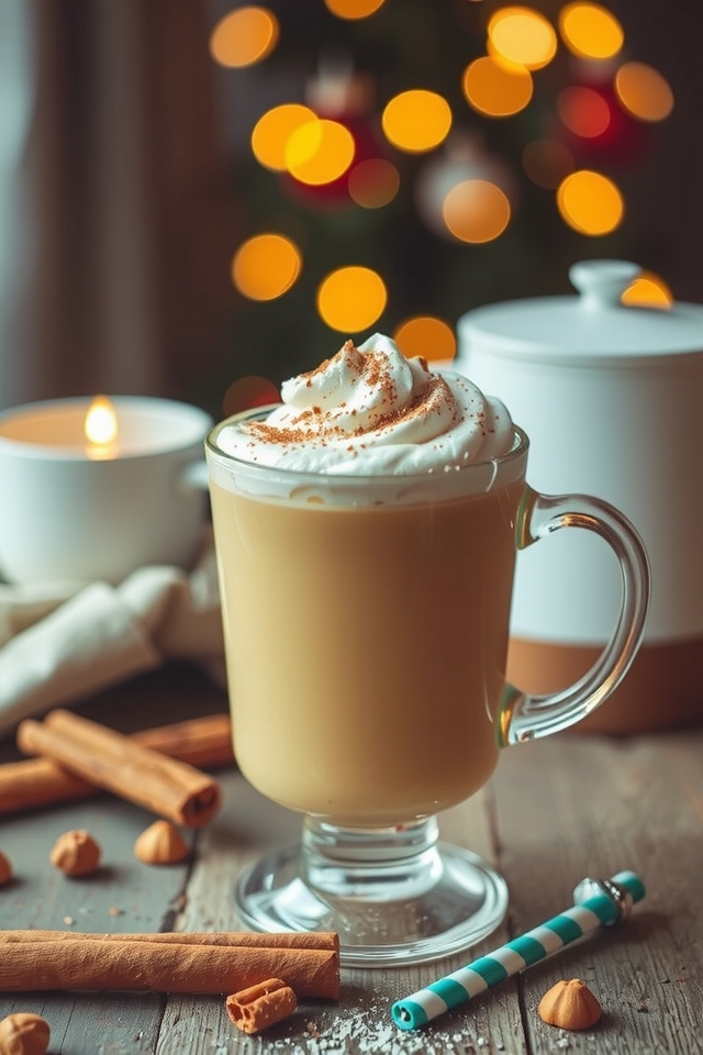 festive eggnog espresso delight