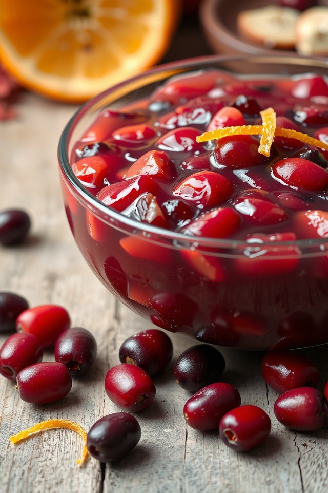 festive homemade cranberry sauce