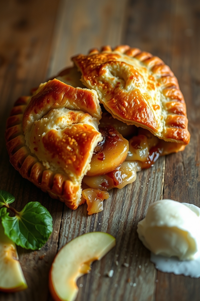 flaky crust spiced filling