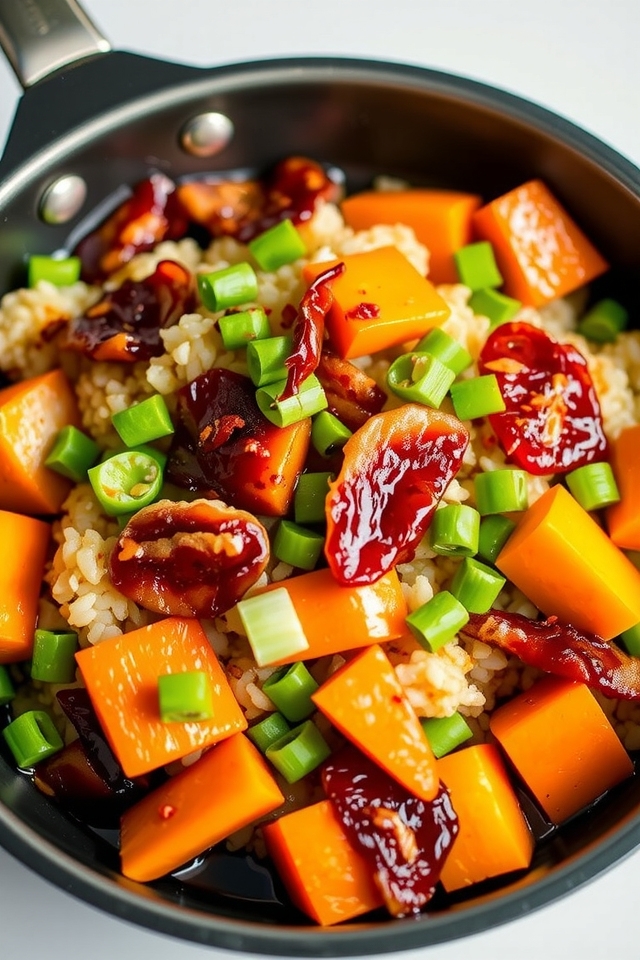 flavorful bacon fried rice