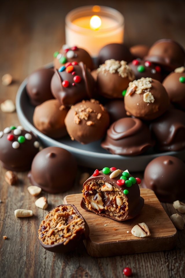 gingerbread chocolate truffle treats