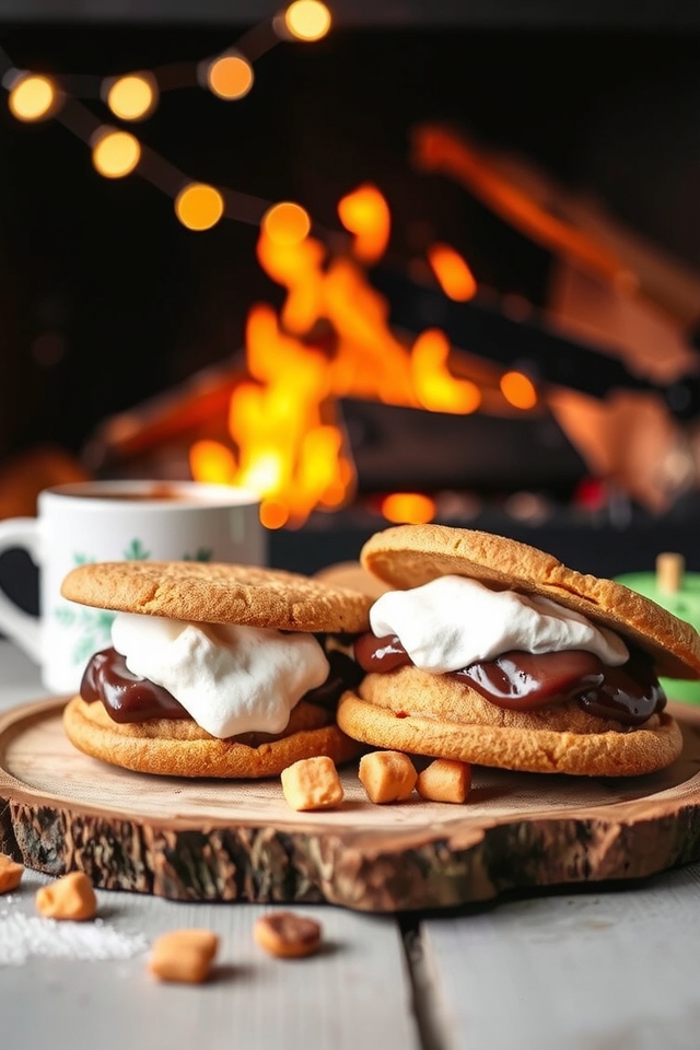 gingerbread cookie s mores delight