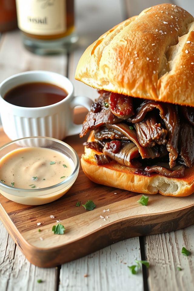 gourmet beef sandwich delight