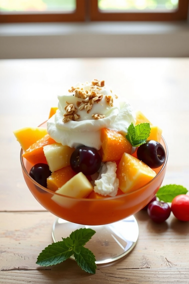 granola fruit salad delight