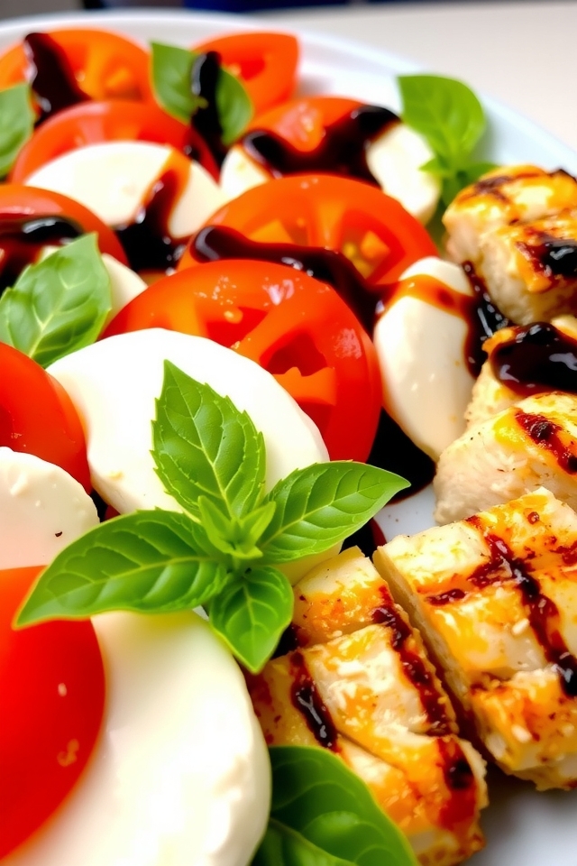 grilled chicken caprese salad