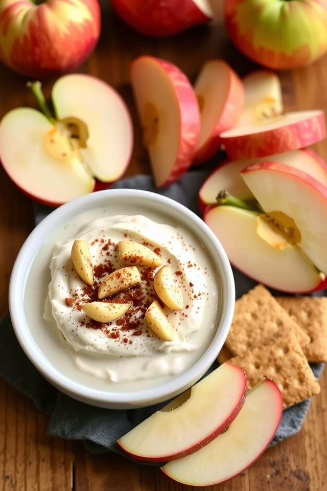healthy apple cinnamon dip