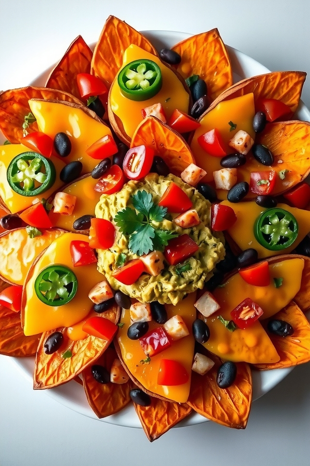 healthy sweet potato nachos