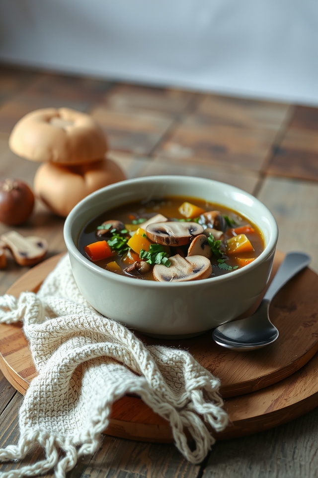 hearty mushroom pepper pot