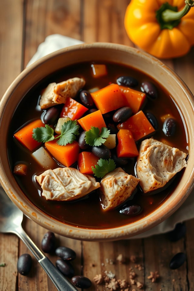 hearty smoky chicken soup