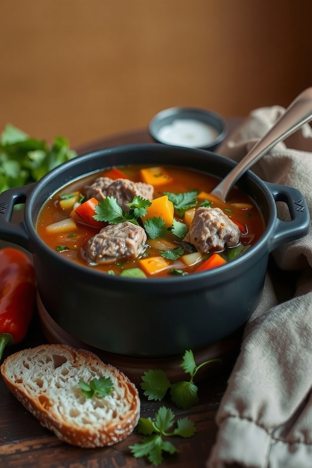 hearty smoky pepper soup