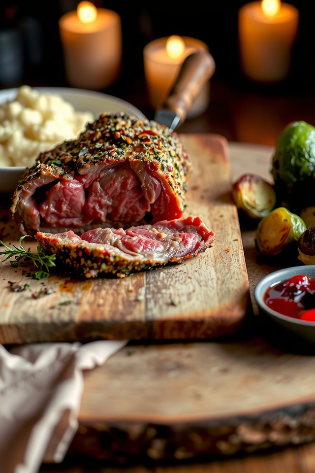 herb crusted prime rib delight