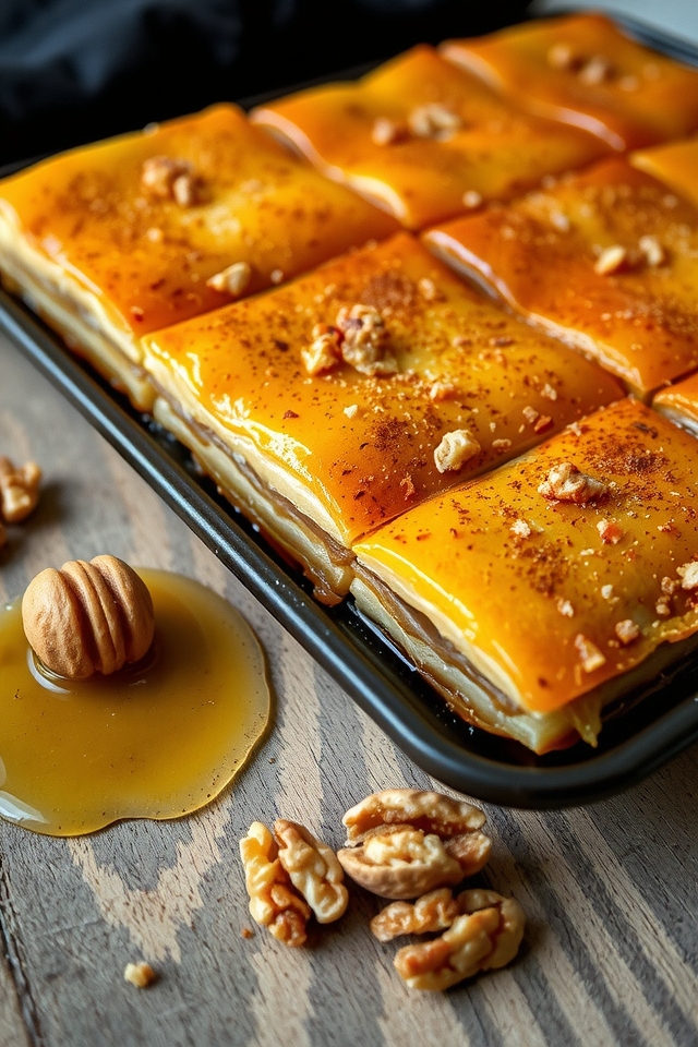 honey walnut phyllo delight