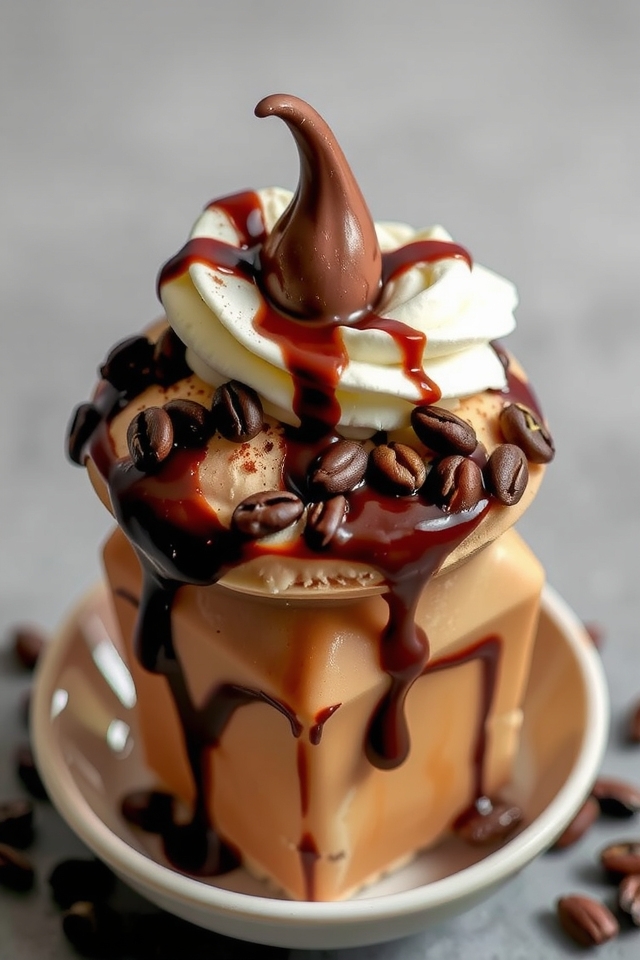 indulgent coffee ice cream treat