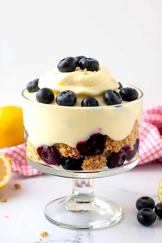 lemon blueberry cheesecake parfait