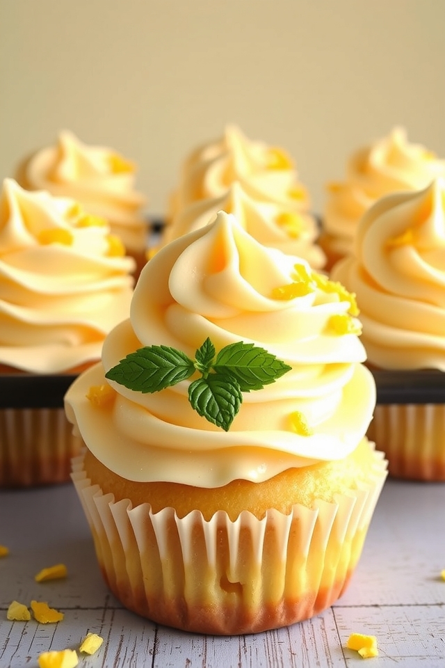 lemon vanilla cupcakes delightfully refreshing