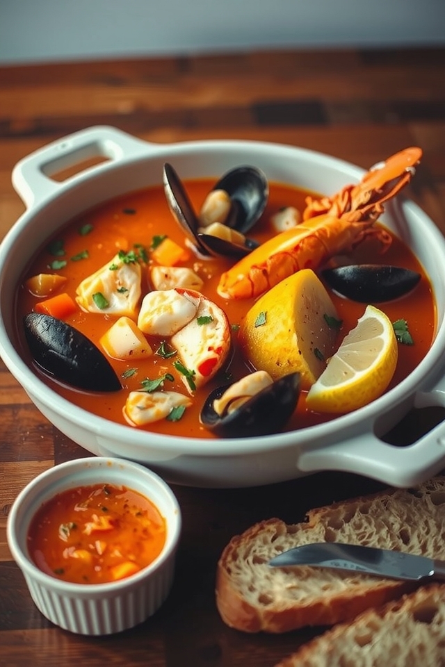 lobster infused seafood stew