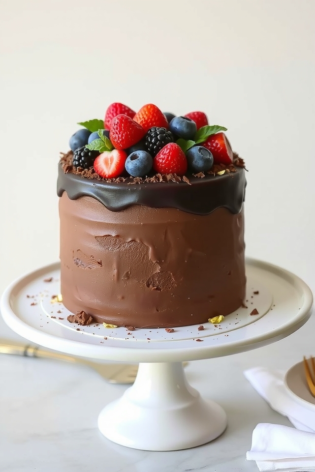 luxurious chocolate ganache cake