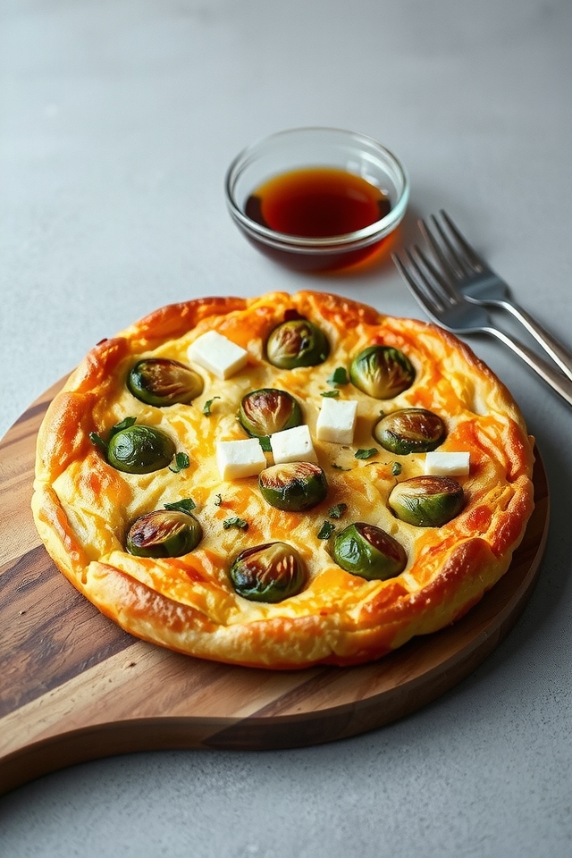 maple brussels sprouts frittata