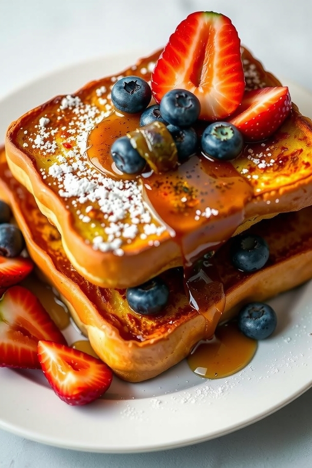 maple drizzled french toast