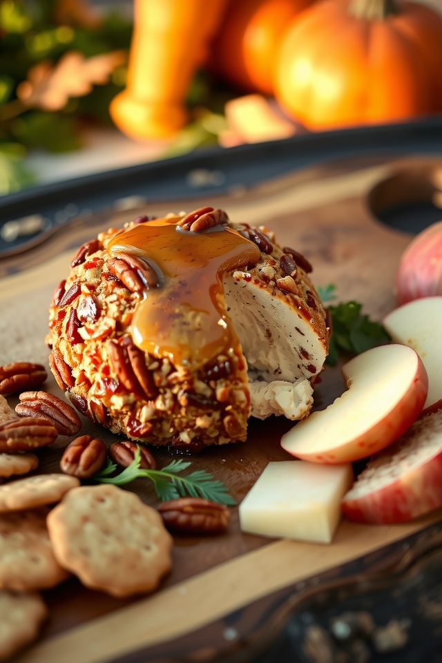maple pecan cheese ball