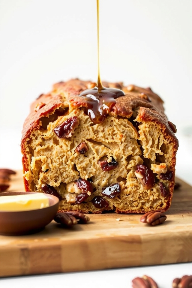 maple pecan date bread