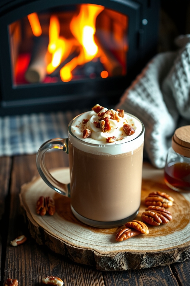 maple pecan hot chocolate delight
