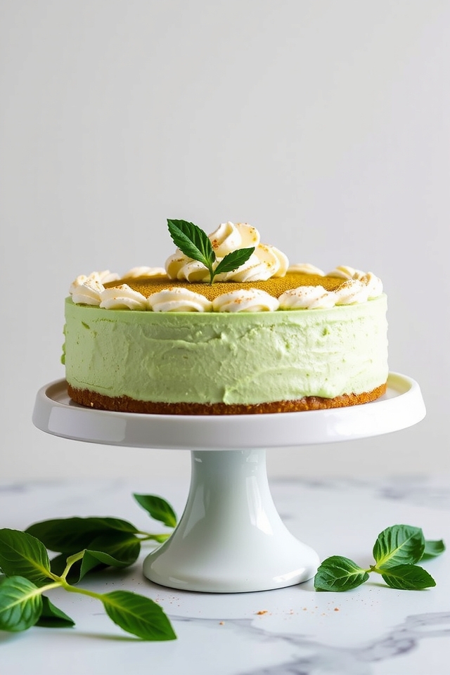 matcha cream pie delight