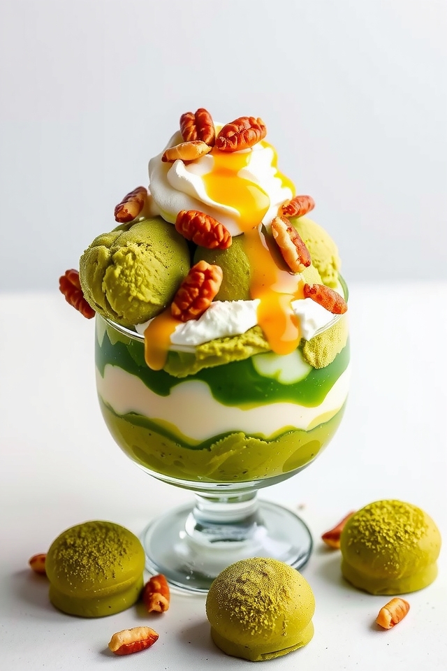 matcha green tea sundae decadence