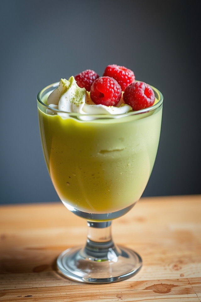 matcha mousse dessert delight