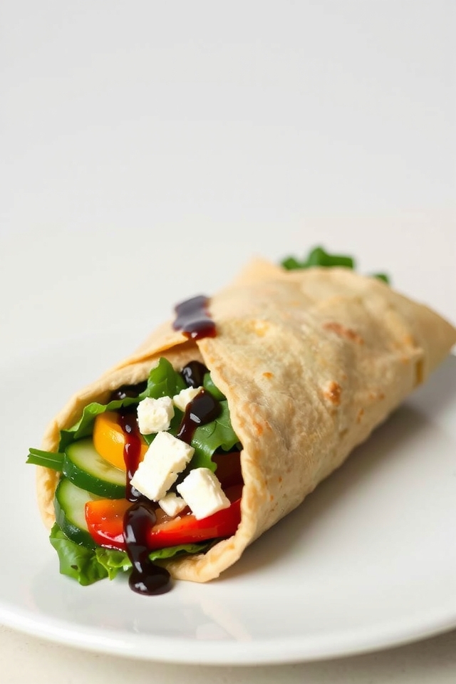 mediterranean veggie wrap delight