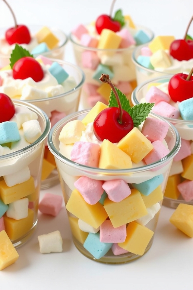 mini ambrosia cups delight