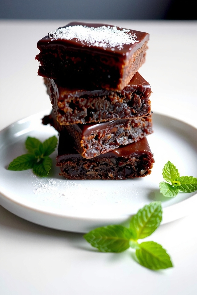 minty chocolate fudge brownies