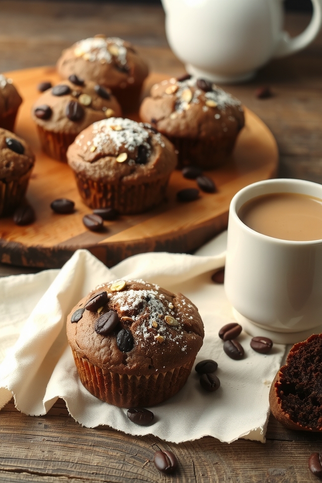 mocha oatmeal muffin delight